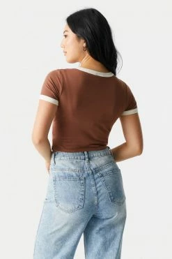 Stitches Ladies Tops Arizona Graphic Crop T-Shirt