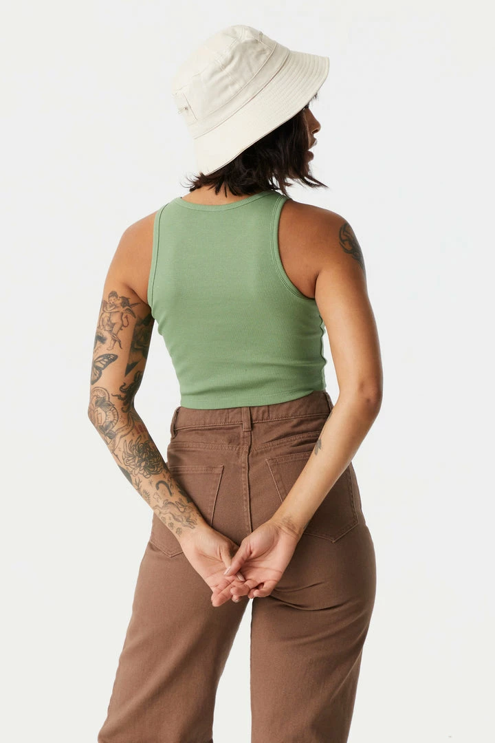 Stitches Ladies Ribbed California Graphic Cropped Tank Top Tops 2 Stitches Ladies Ribbed California Graphic Cropped Tank Top Tops