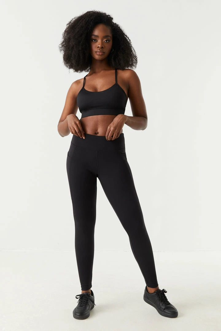 Stitches Ladies Super Soft Side Pocket Legging Bottoms 1 Stitches Ladies Super Soft Side Pocket Legging Bottoms