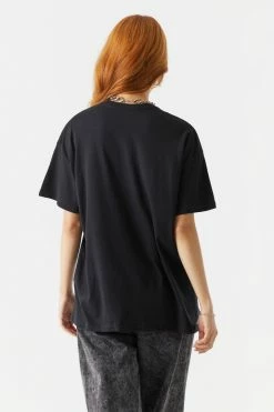 Stitches Ladies Legends Born To Ride Graphic Oversized T-Shirt Tops