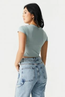 Stitches Ladies NYC 92 Graphic Crop T-Shirt