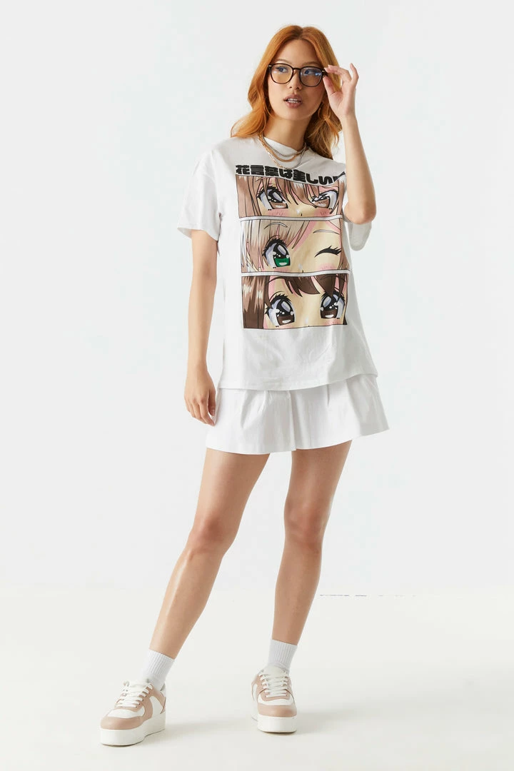 Stitches Ladies Tops Anime Wink Graphic Boyfriend T-Shirt 3 Stitches Ladies Tops Anime Wink Graphic Boyfriend T-Shirt