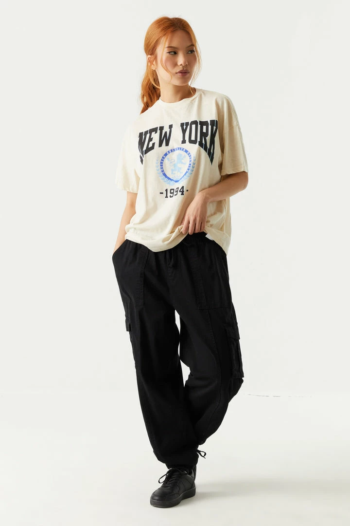 Stitches Ladies 1994 New York Graphic Oversized T-Shirt Tops 3 Stitches Ladies 1994 New York Graphic Oversized T-Shirt Tops