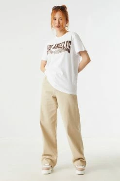 Stitches Ladies Tops City Of Angels LA Graphic Oversized T-Shirt