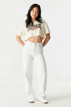 Stitches Ladies Colorado Graphic Boxy Skimmer T-Shirt