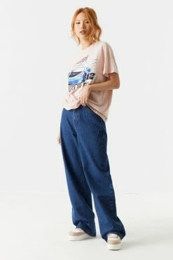 Stitches Ladies Born To Ride Graphic Boyfriend T-Shirt Tops 5 Stitches Ladies Born To Ride Graphic Boyfriend T-Shirt Tops