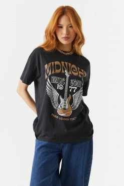 Stitches Ladies Midnight Tour Graphic Boyfriend T-Shirt