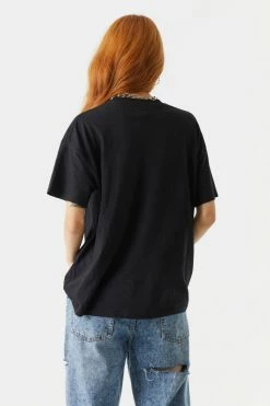 Stitches Ladies Vintage Rider Moto Club Graphic Boyfriend T-Shirt