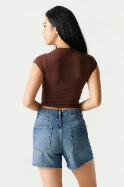 Stitches Ladies Malibu Graphic Cropped T-Shirt