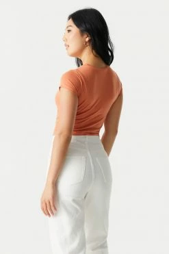 Stitches Ladies Mystic Sun Graphic Crop T-Shirt Tops