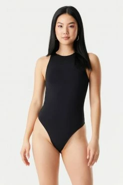 Stitches Ladies Tops High-Neck Contour Bodysuit