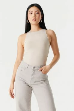 Stitches Ladies Tops High-Neck Contour Bodysuit