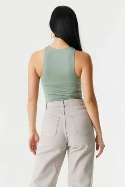 Stitches Ladies Tops High-Neck Contour Bodysuit