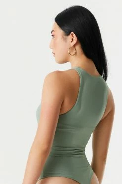 Stitches Ladies Tops High-Neck Contour Bodysuit