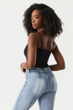 Stitches Ladies Contour V-Neck Cami Bodysuit Tops