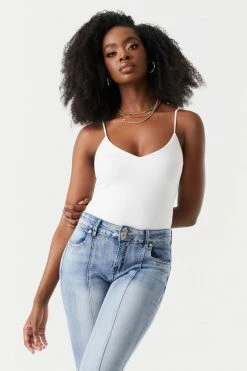 Stitches Ladies Contour V-Neck Cami Bodysuit Tops