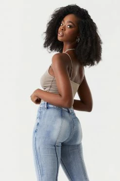 Stitches Ladies Contour V-Neck Cami Bodysuit Tops