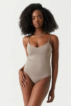 Stitches Ladies Contour V-Neck Cami Bodysuit Tops