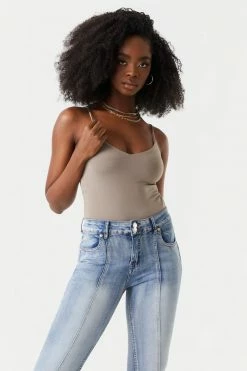 Stitches Ladies Contour V-Neck Cami Bodysuit Tops