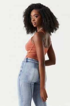 Stitches Ladies Contour V-Neck Cami Bodysuit Tops