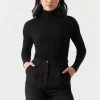 Stitches Ladies Tops Ribbed Long Sleeve Turtleneck
