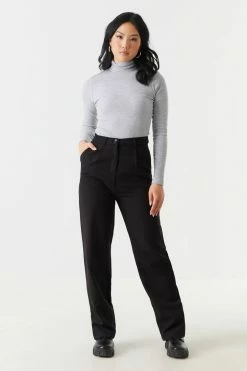 Stitches Ladies Tops Ribbed Long Sleeve Turtleneck
