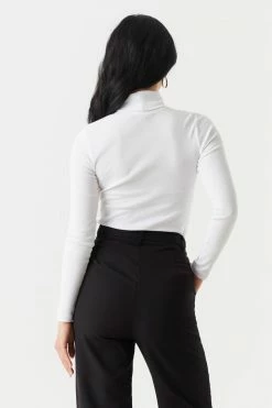 Stitches Ladies Tops Ribbed Long Sleeve Turtleneck