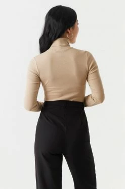 Stitches Ladies Tops Ribbed Long Sleeve Turtleneck