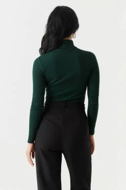 Stitches Ladies Tops Ribbed Long Sleeve Turtleneck