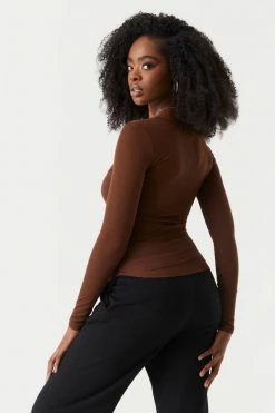 Stitches Ladies Tops Soft Ribbed Henley Long Sleeve Top 28 Stitches Ladies Tops Soft Ribbed Henley Long Sleeve Top