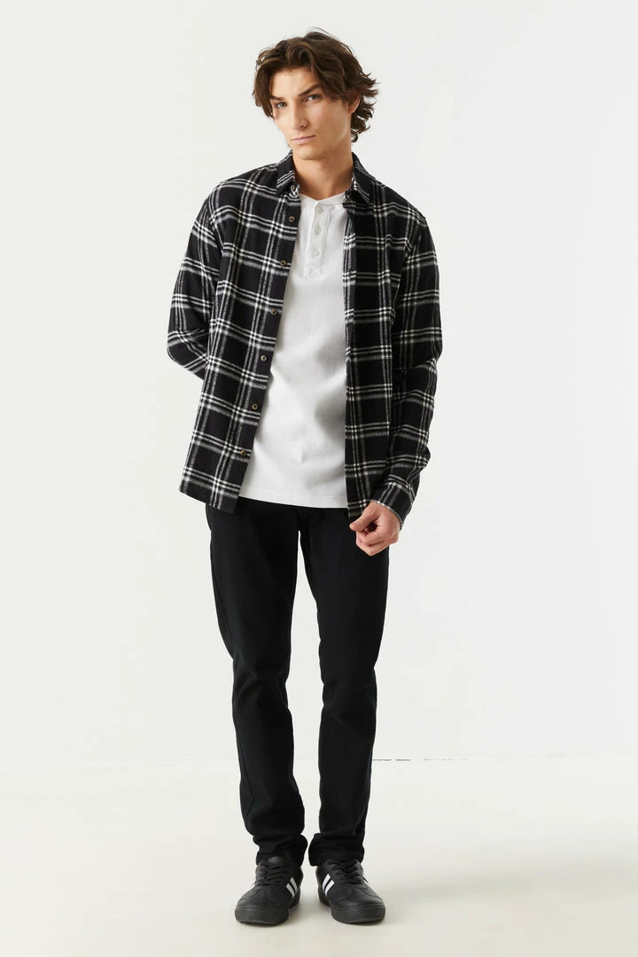 Mens Tops Plaid Button-Up Long Sleeve Top 3 Mens Tops Plaid Button-Up Long Sleeve Top