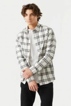 Mens Tops Plaid Button-Up Long Sleeve Top 12 Mens Tops Plaid Button-Up Long Sleeve Top