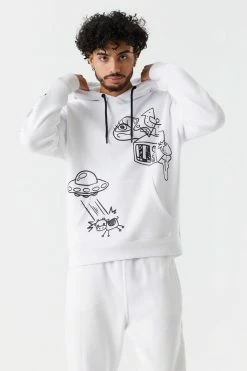 Mens Tops Trouble Maker Graphic Hoodie