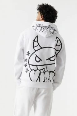 Mens Tops Trouble Maker Graphic Hoodie