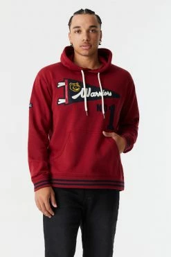 Mens Tops Warriors Graphic Varsity Hoodie