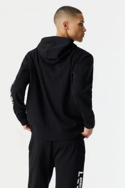 Mens Tops NASA Graphic Chenille Hoodie