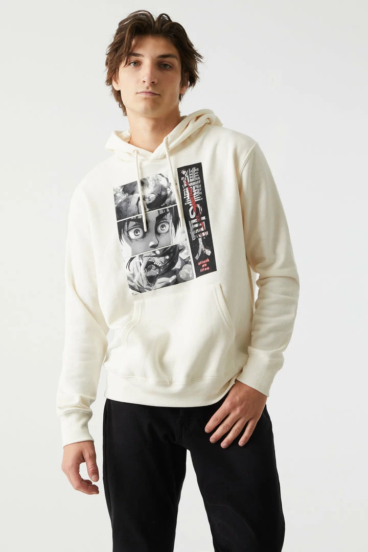 Mens Tops Attack On Titan Graphic Popover Hoodie 1 Mens Tops Attack On Titan Graphic Popover Hoodie