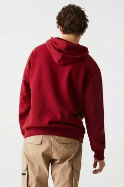 Mens Harvard Varsity Graphic Hoodie Tops