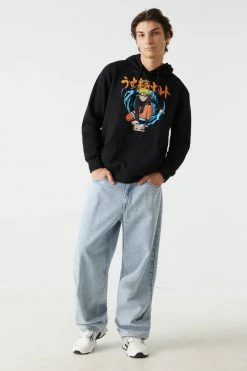Mens Naruto Swirl Popover Hoodie