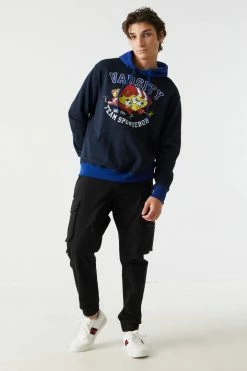 Mens SpongeBob Varsity Graphic Hoodie