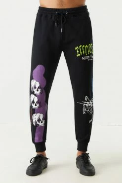 Mens Illusion Graffiti Graphic Jogger Online Exclusive