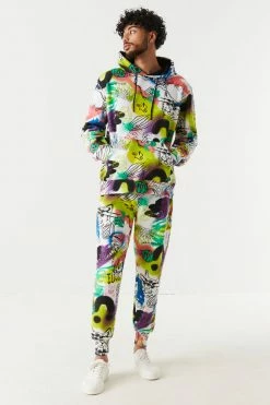 Mens Graffiti Print Jogger