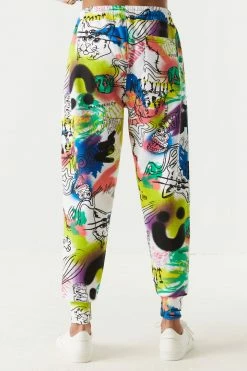 Mens Graffiti Print Jogger 6 Mens Graffiti Print Jogger
