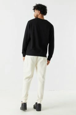 Mens Online Exclusive Moto Panel Drawstring Jogger