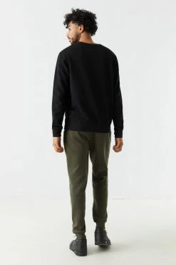 Mens Online Exclusive Moto Panel Drawstring Jogger