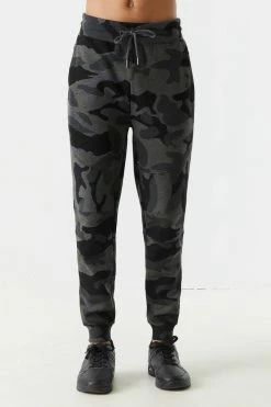 Mens Camo Print Moto Panel Drawstring Jogger Online Exclusive