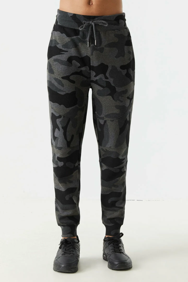 Mens Camo Print Moto Panel Drawstring Jogger Online Exclusive 1 Mens Camo Print Moto Panel Drawstring Jogger Online Exclusive