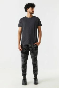 Mens Camo Print Moto Panel Drawstring Jogger Online Exclusive