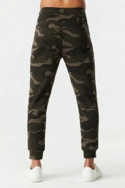 Mens Online Exclusive Camo Print Zip-Up Pocket Jogger