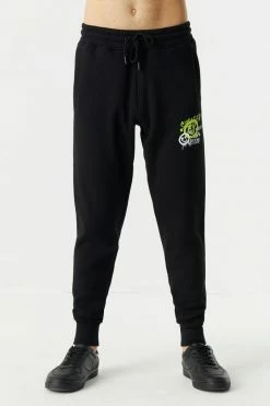 Mens Graffiti Smiley Graphic Jogger
